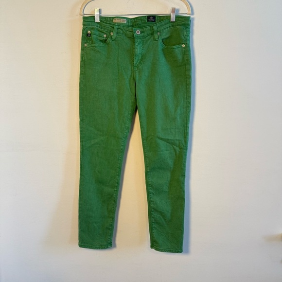 Ag Adriano Goldschmied Denim - Anthropologie Ag Adriano Goldschmied Kelly Green Skinny Jeans, Size 30